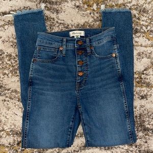 Madewell Mackey Wash High Rise Skinny Jeans